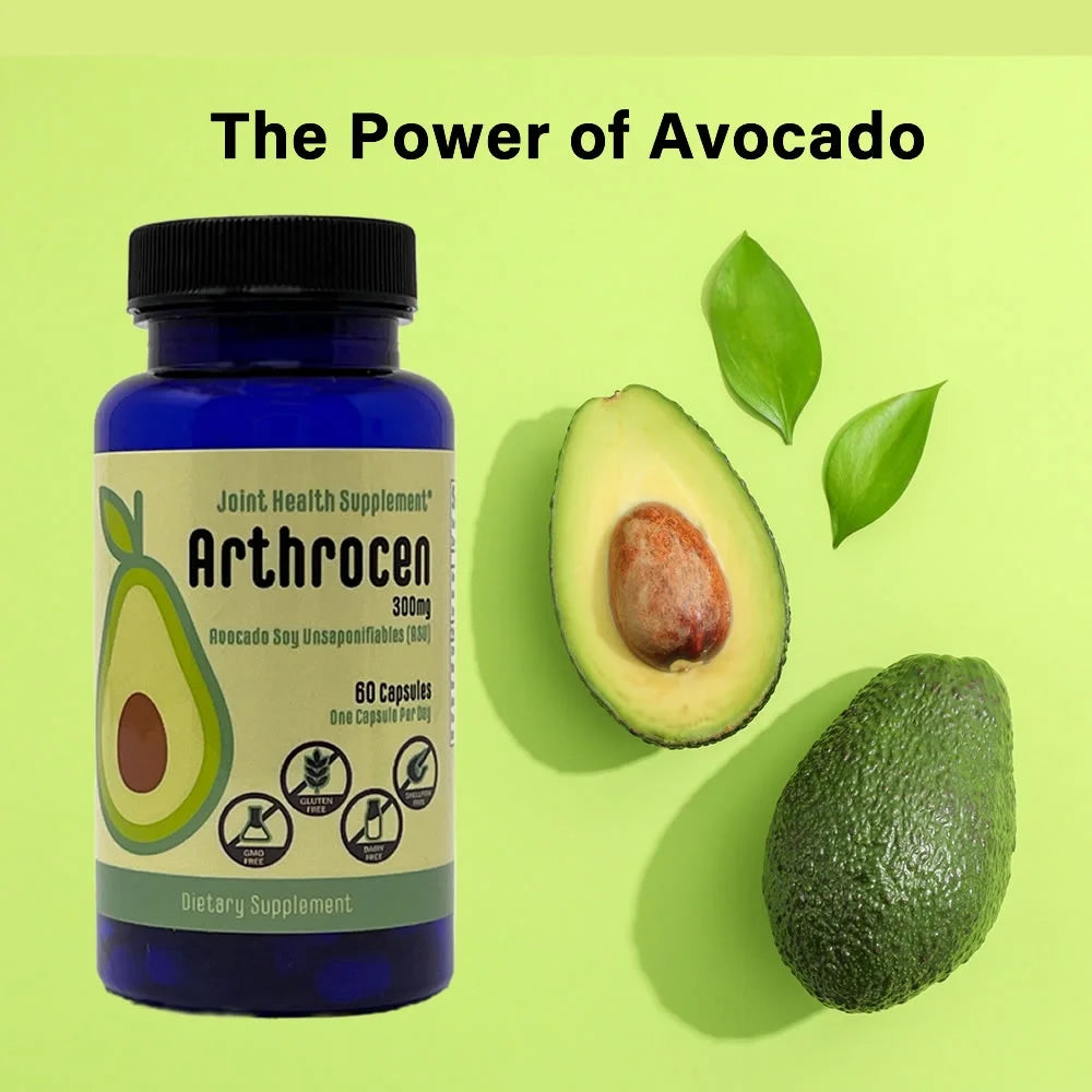 Joint Health Supplement, 300Mg Avocado Soy Unsaponifiables, 60 Capsules, One Capsule per Day, Bone Strength Supplements